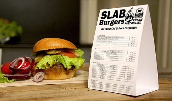 burger franchise - menu